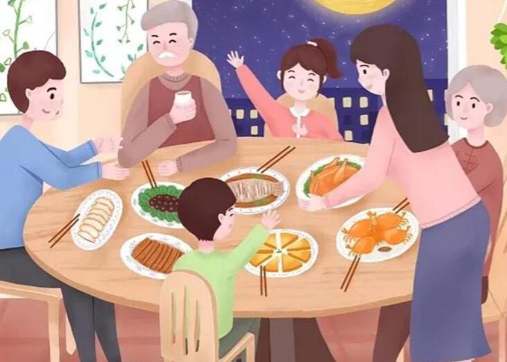 陪伴家人的文案