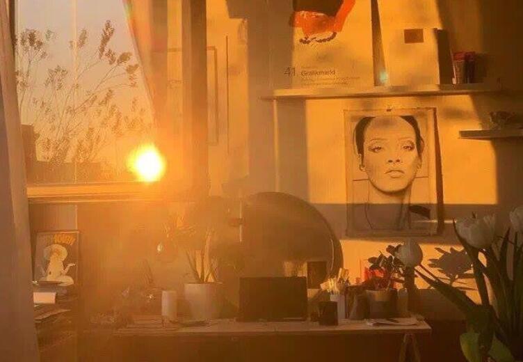 适合发日落的文案