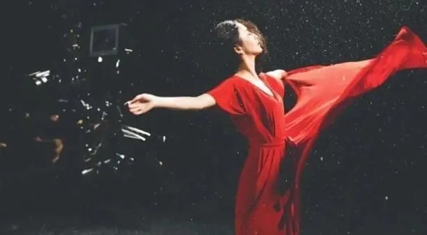 关于优雅红色连衣裙的文案