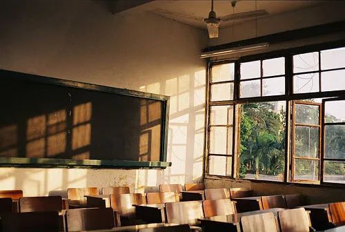 描写校园景色的文案