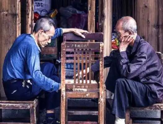 发老人照片文案