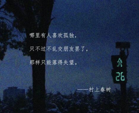 适合一个人孤独的文案