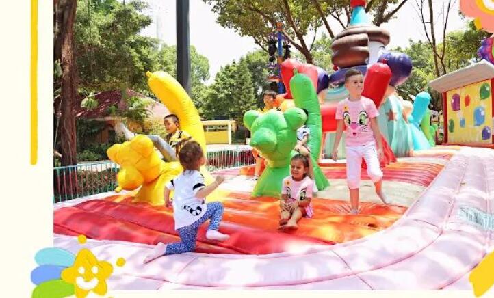 带宝宝游乐园玩的文案