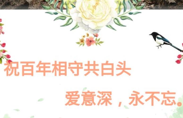 祝福新郎新娘的文案