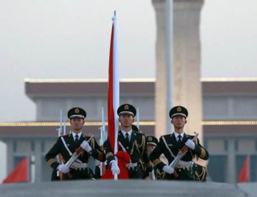 国旗护卫队朋友圈文案