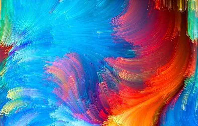 关于彩色调色的文案