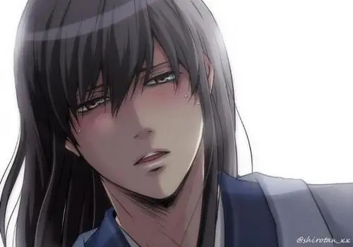 形容男生脸红的美句