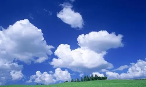 蓝天白云的唯美短句