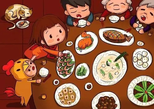 家人相聚发朋友圈的话