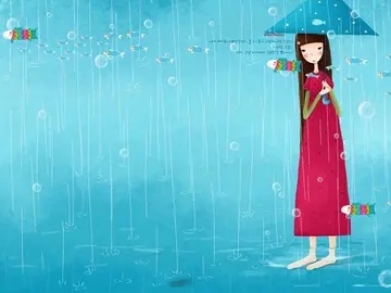 问候下雨天早安的简短句子文案