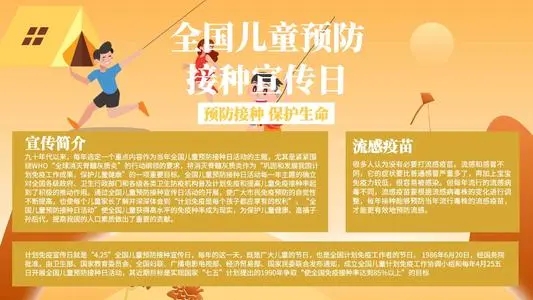全国儿童预防接种宣传日的句子文案