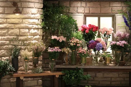 夸花店的句子文案