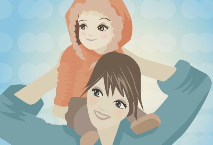 两个孩子一起长大的说说文案