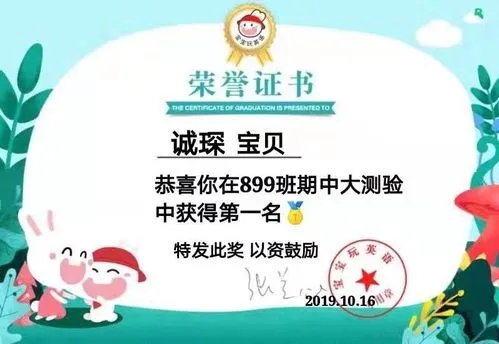 表扬孩子的奖状的短句