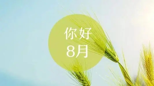 关于8月的优美句子文案