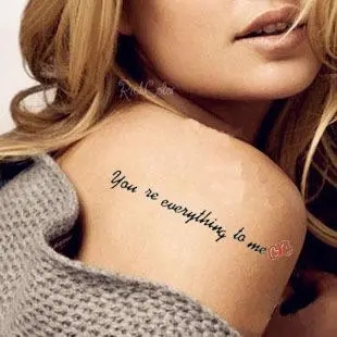 女生纹身英文文案短句伤感