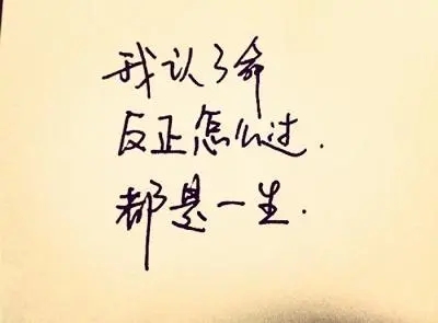 认命的句子文案说说