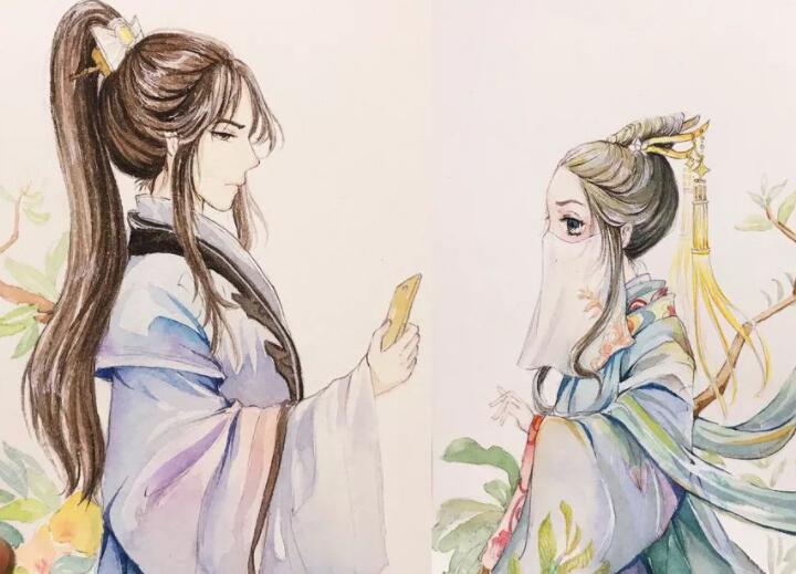 古风文案情侣个性签名一对