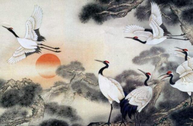 关于鹤的诗句文案