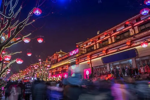 描写长安夜景繁华的诗句文案