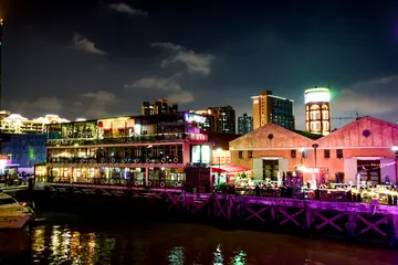 描写夜晚江风的句子文案