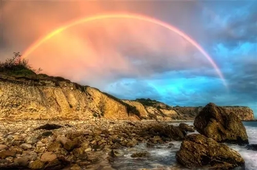 关于彩虹的唯美句子文案