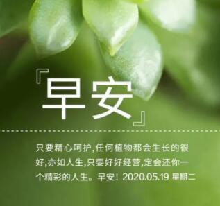 早上好的说说文案