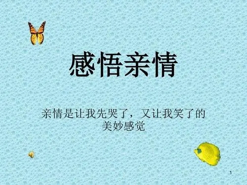 一段关于亲情的感悟