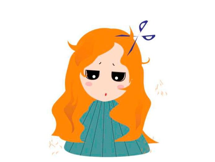 女生剪头发的文案