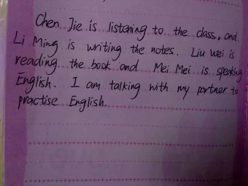 五句话的英语作文大全