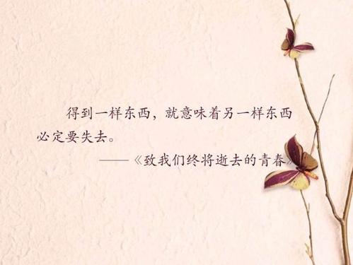 关于得失的唯美句子文案