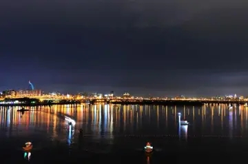晚上的夜景美的说说文案