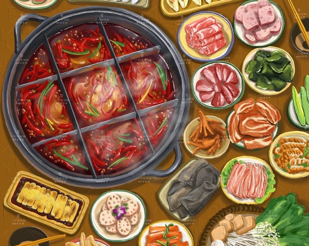 吃火锅发朋友圈配文字