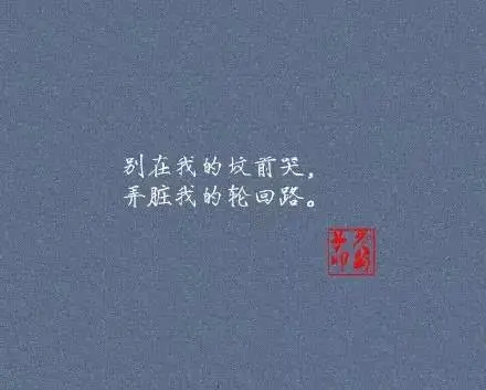 高冷带刺的古风句子文案