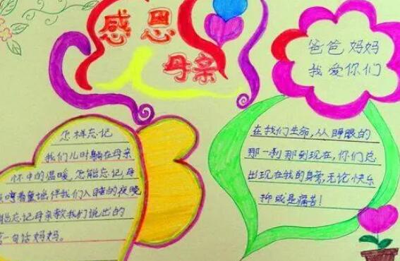 感恩母亲手抄报