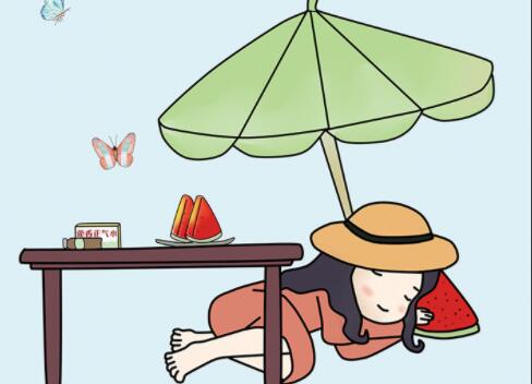 天气炎热防暑的问候语图片