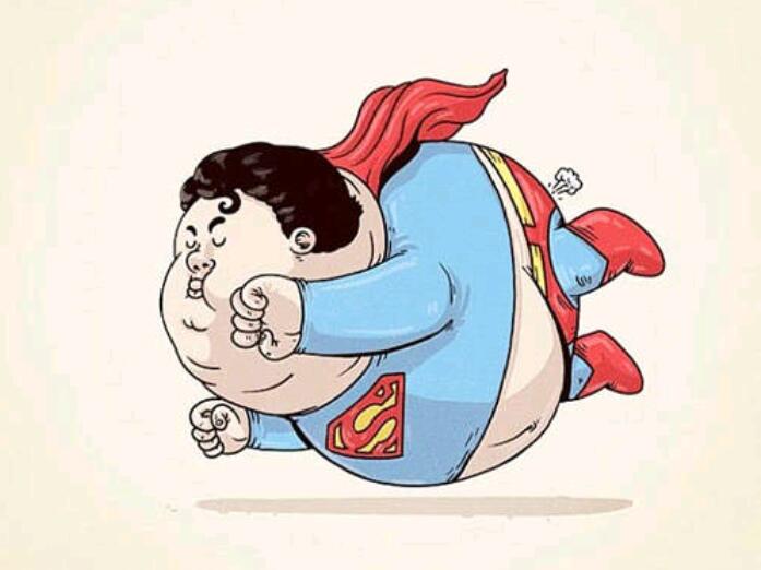 胖子都很温柔的句子文案