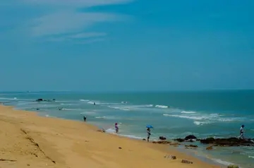 赞美海浪沙滩的诗词