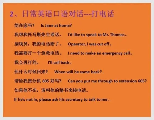 常用英语口语对话句子文案