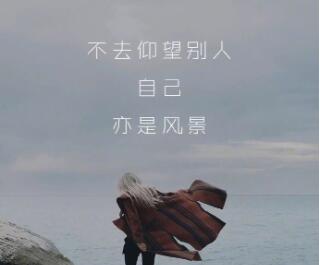 欣赏自己的话句子文案