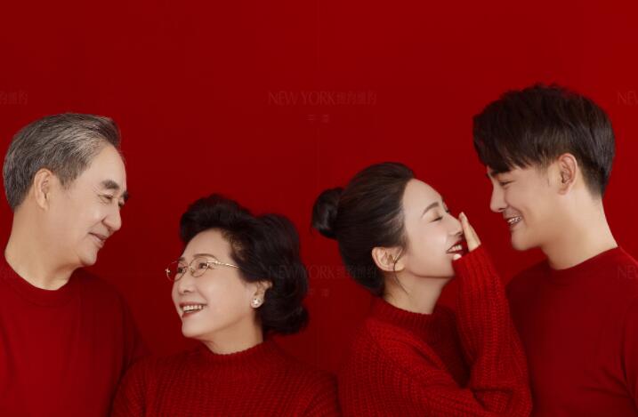 给全家福照片配的话