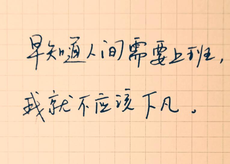 上班午安暖心话短句