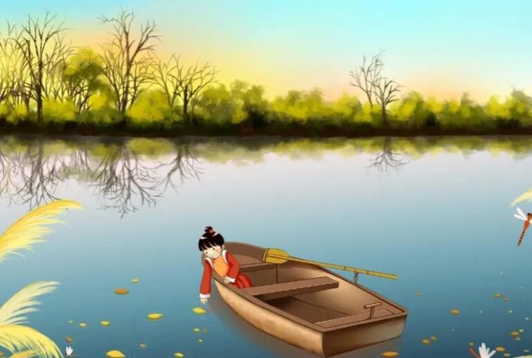 唯美古风带诗句文案图片