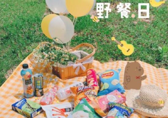 描写野餐的心情短语
