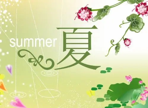 关于夏天的诗句文案佳句