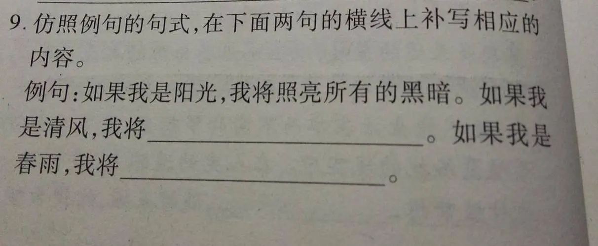 仿写句子文案大全及答案