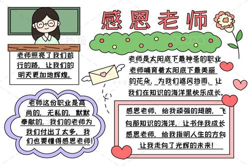 学会感恩手抄报