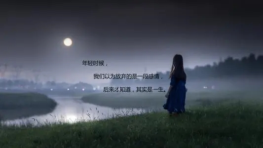 感情的唯美句子文案