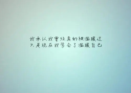 悲伤语录文案对自己的话