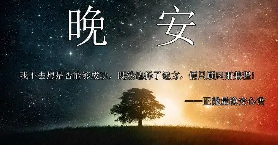 晚安心语简短一句话